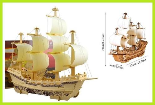 Kit nave legno modellino - legno,