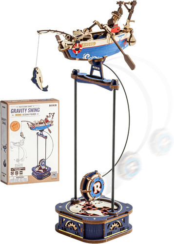 Puzzle legno barca - 3d,